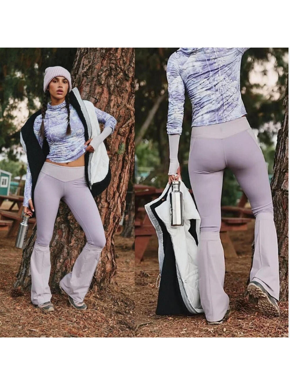 Free People movement Alpine Hike Flares Pants Elderberry size XS $168msrp